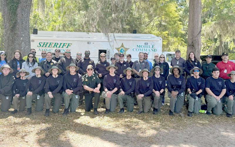 Explorers and Nassau County Sheriff’s Office staff join together at Leeperz Jeeperz, a fundraiser for NCSO Charities, Inc. on April 6. 