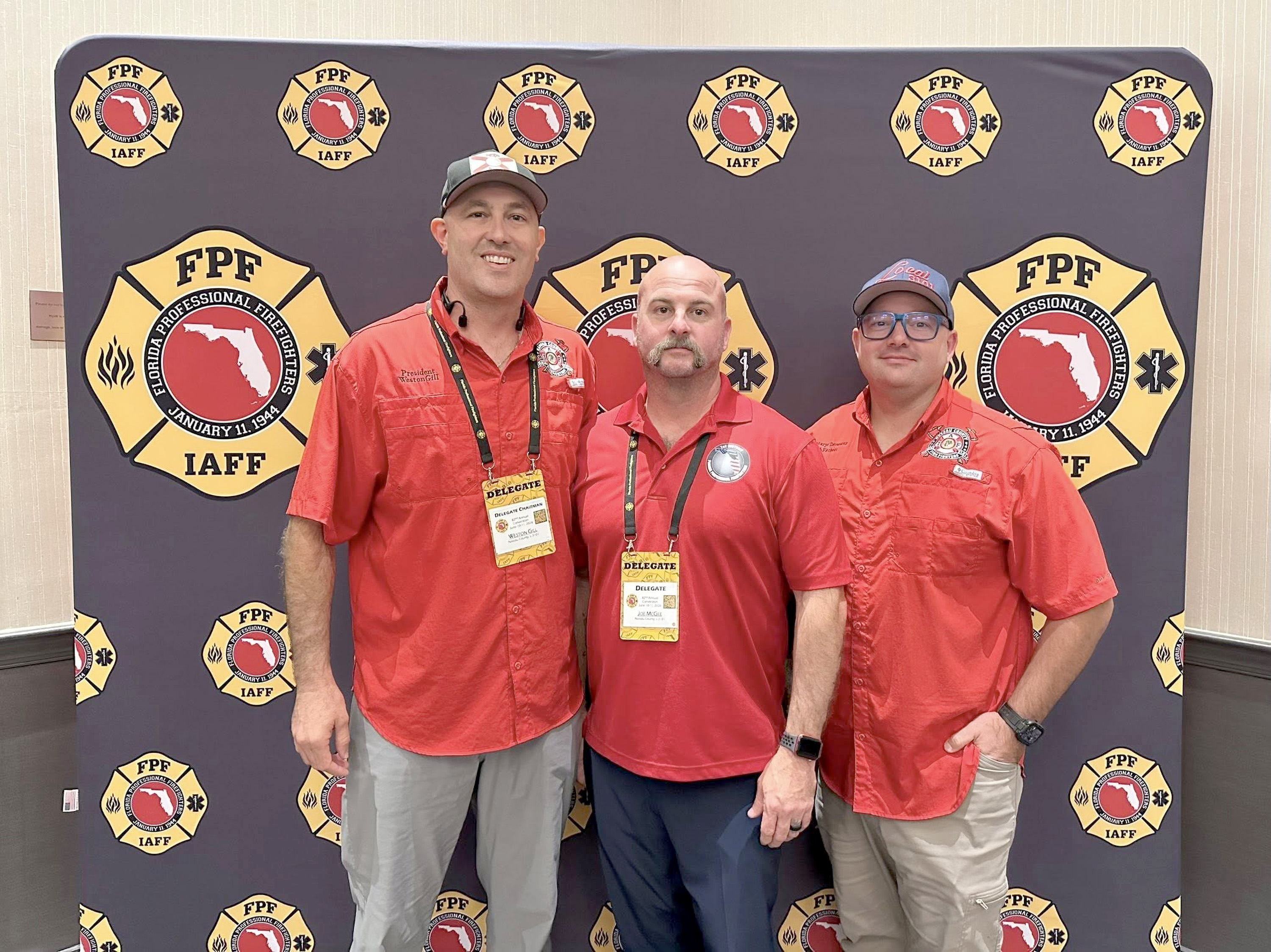 Nassau County Fire Rescue Professionals Local 3101 representatives participated in the 82nd annual Florida Professional Firefighters Convention recently. 