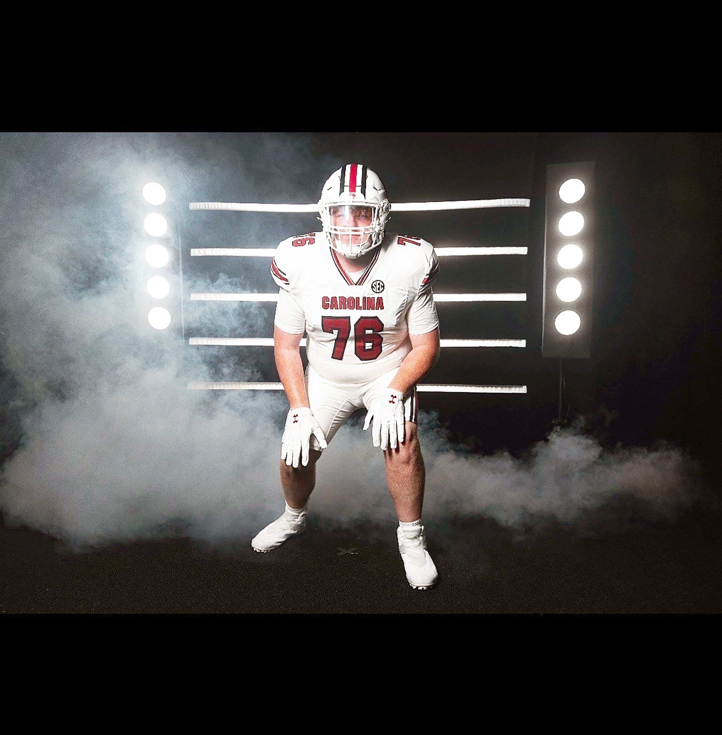 Last week, rising senior Clayton Lee committed to play football for the University of South Carolina Gamecocks. He currently plays for the West Nassau Warriors. Submitted