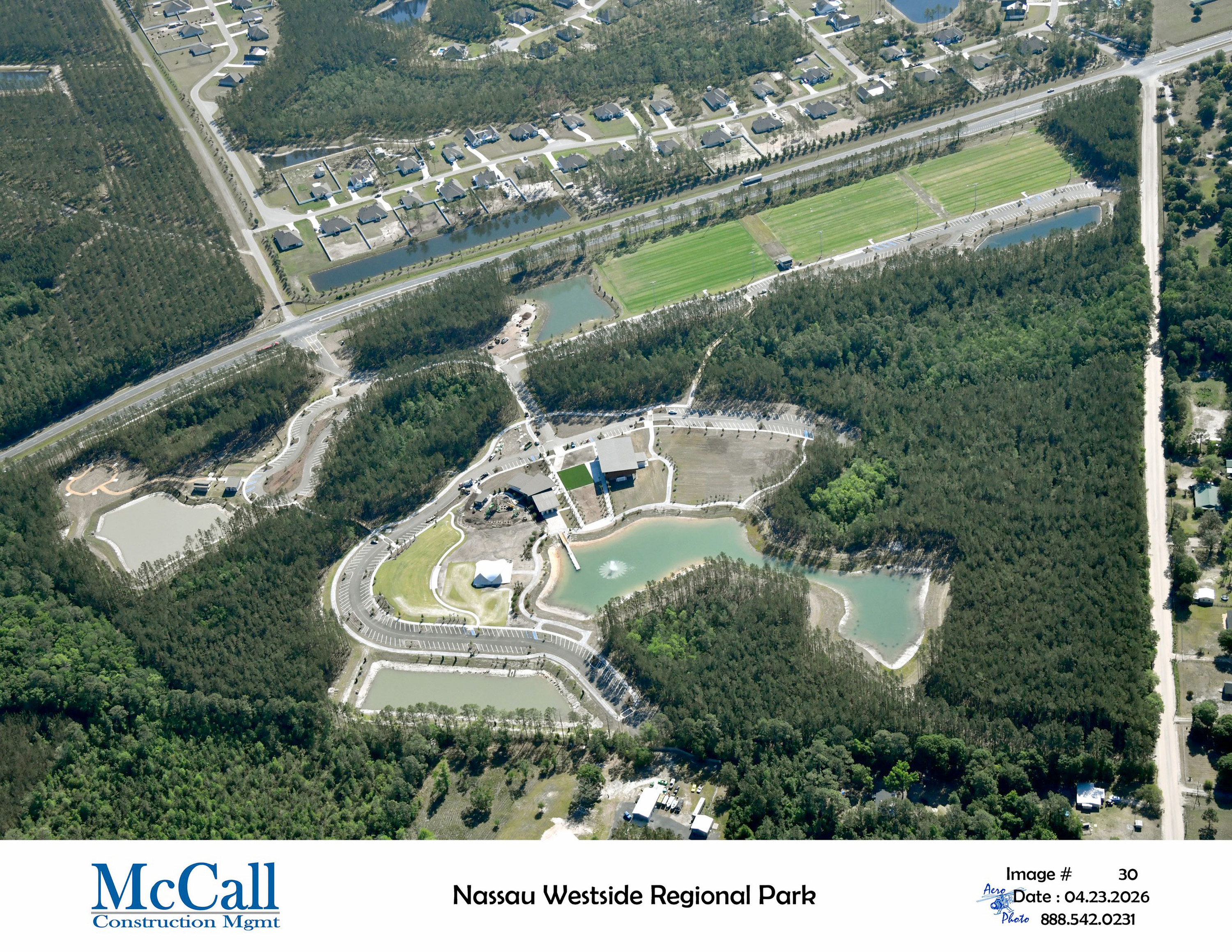 Westside Regional Park features event space, multipurpose fields and more. Photo courtesy of McCall Construction Management 