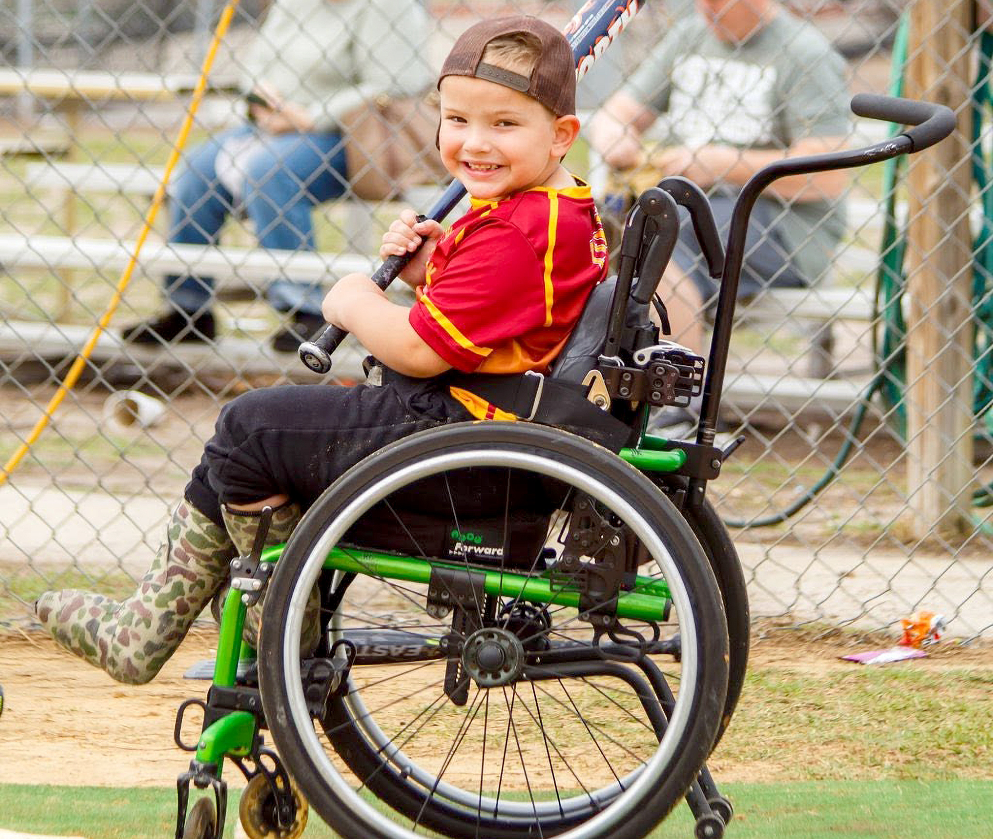 The Challengers are all smiles as they play ball. Photos courtesy of the Callahan Challengers League