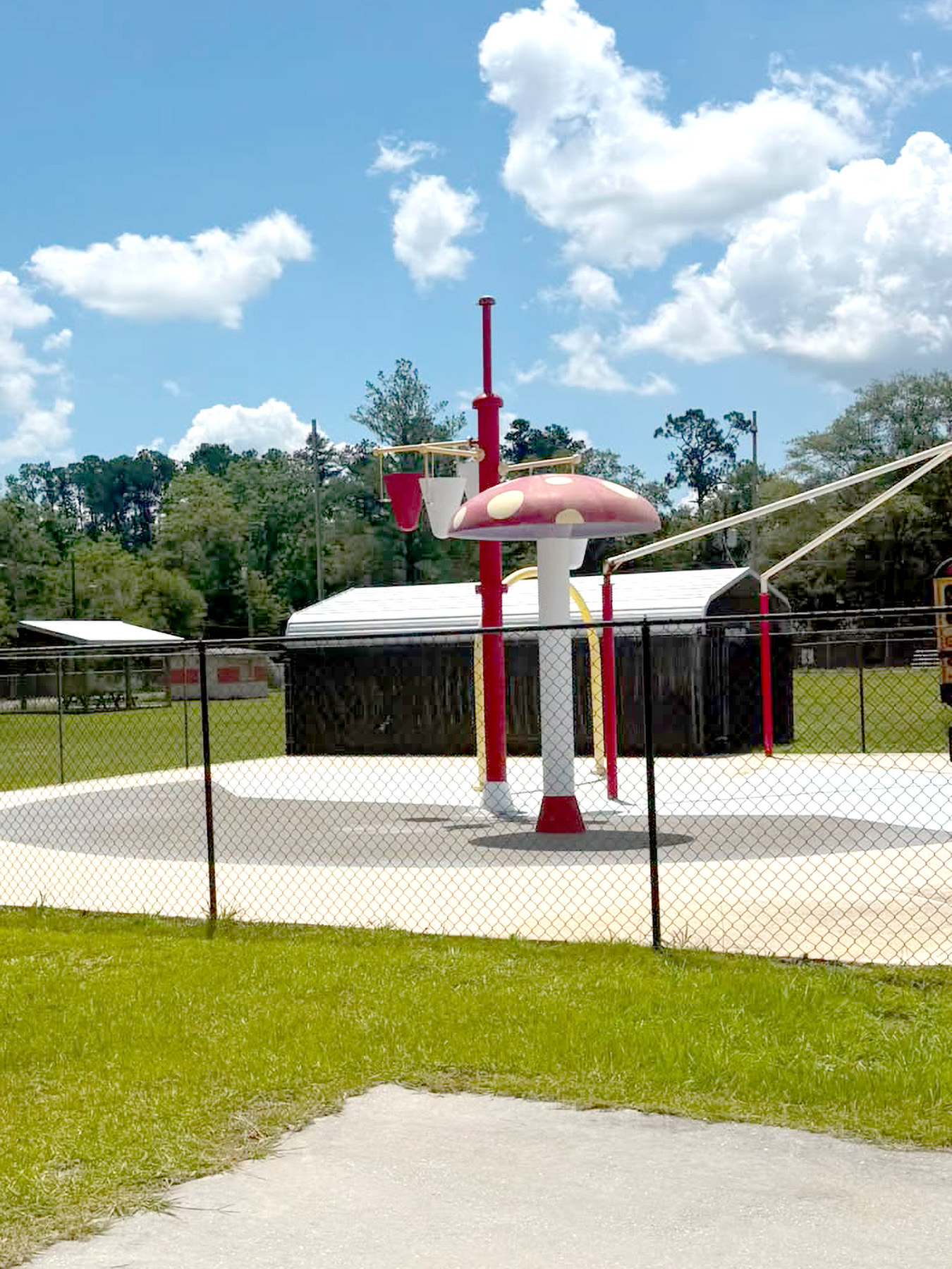 The splash pad is closed. The pool hours have changed.