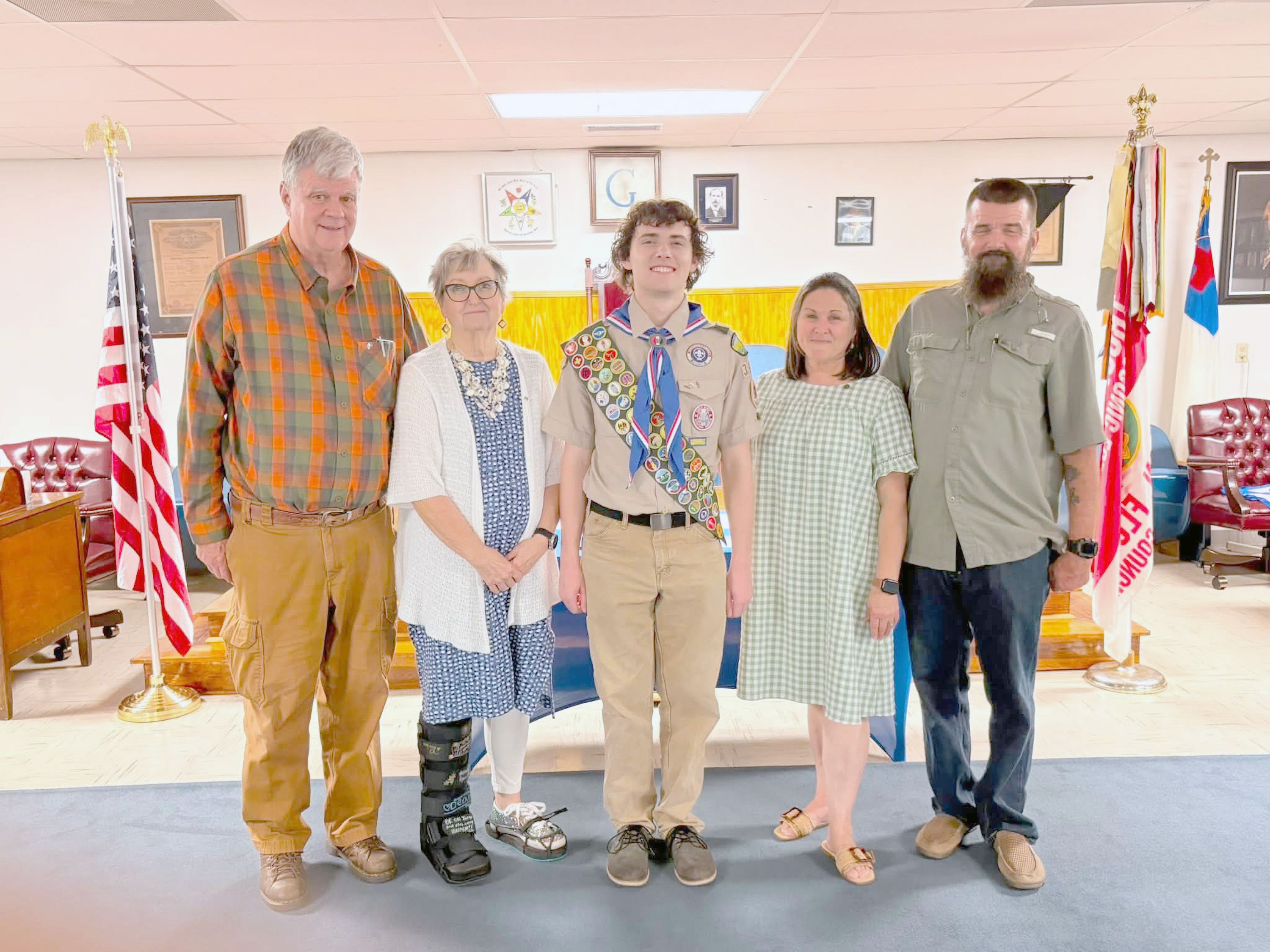 Charlie Ryan is joined by family members as he ascends to the rank of Eagle Scout. 