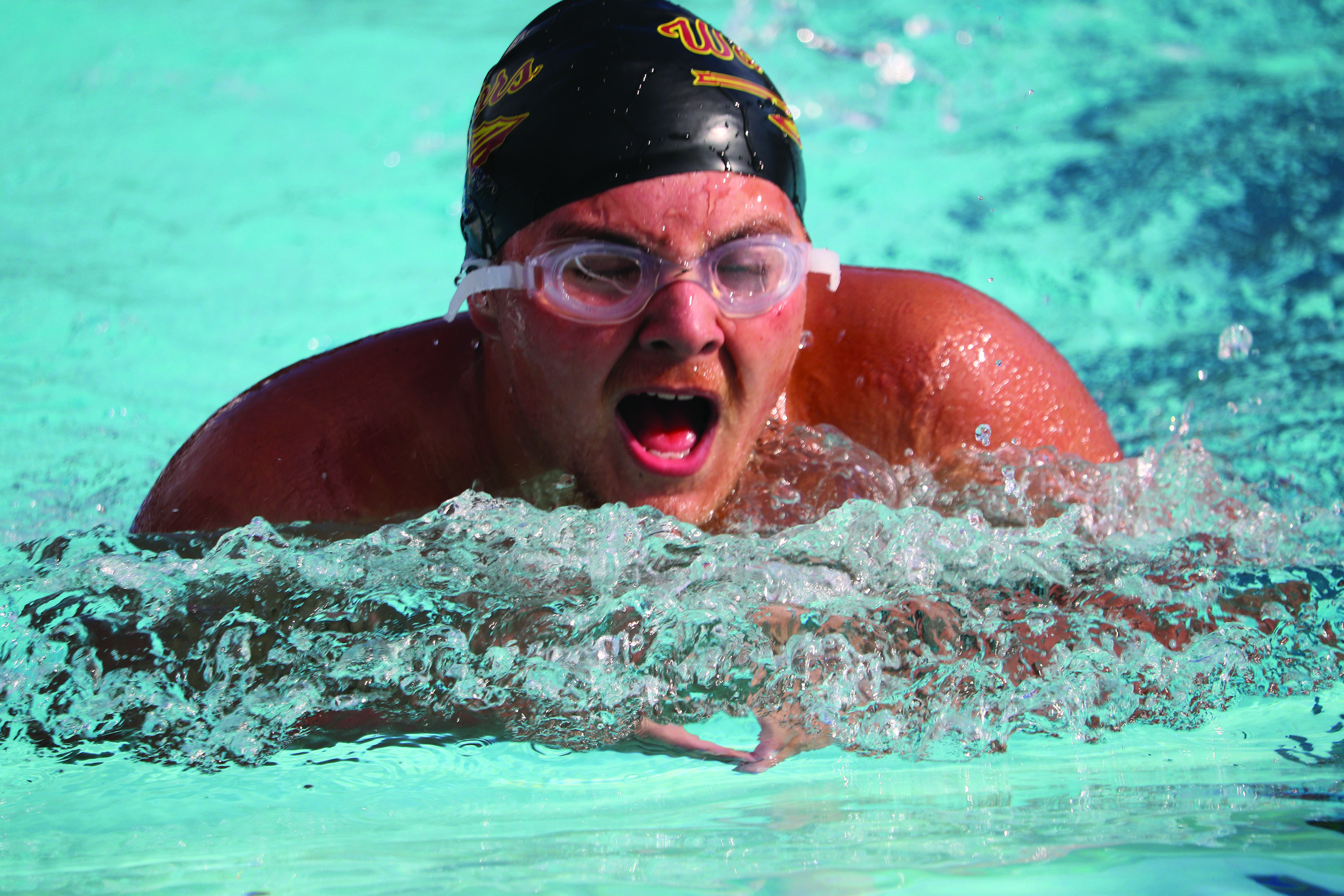 Brody Rhoads swims for West Nassau  as the Warriors, Flashes, and Baldwin compete Sept. 10 in Hilliard.