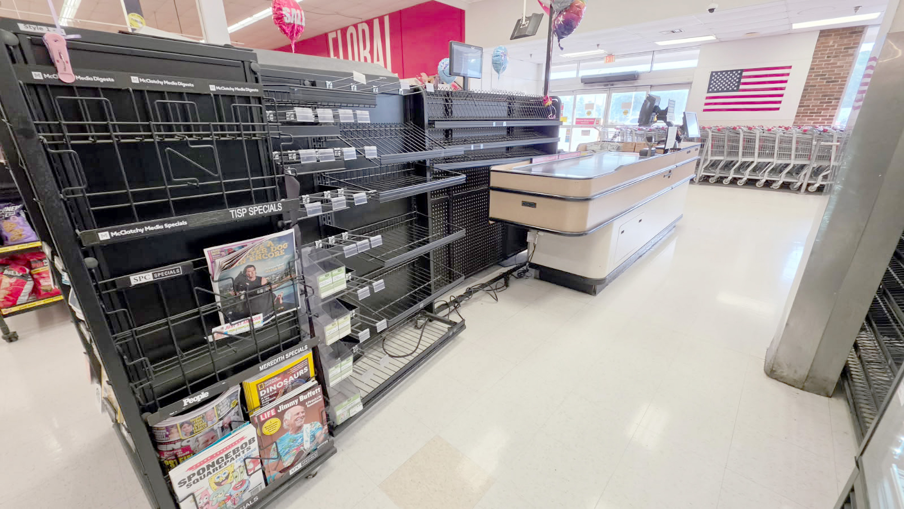 The shelves are already bare in some areas of Callahan’s Winn-Dixie Sept. 29. As of Sept. 30, the store no longer honors company sale prices and reduces its hours to 8 a.m. to 9 p.m. as markdowns are underway.