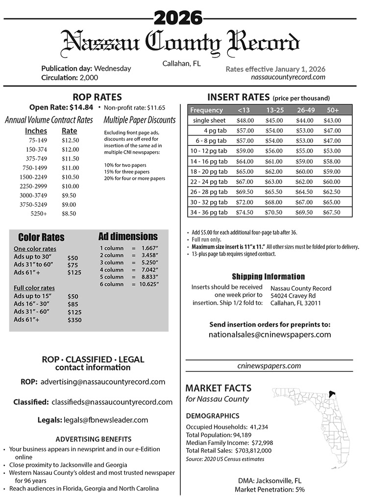 Rate Card