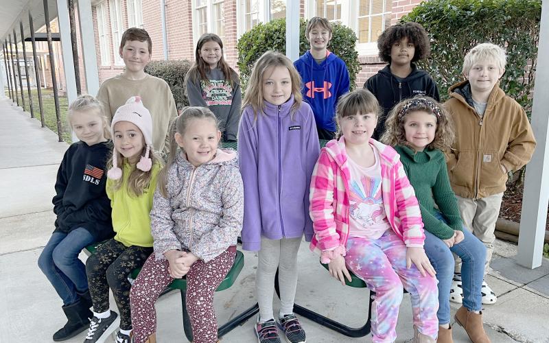 Bryceville Elementary School recognizes its students of the month. The students are selected based on their resilience traits. For January, that trait is grit.