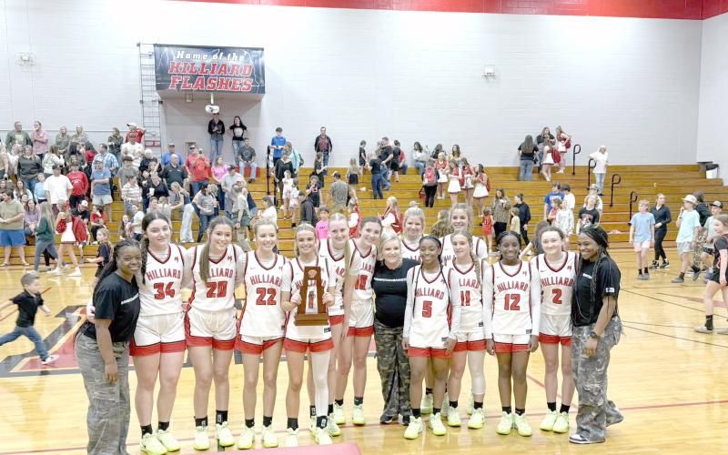The Lady Flashes are district champions.