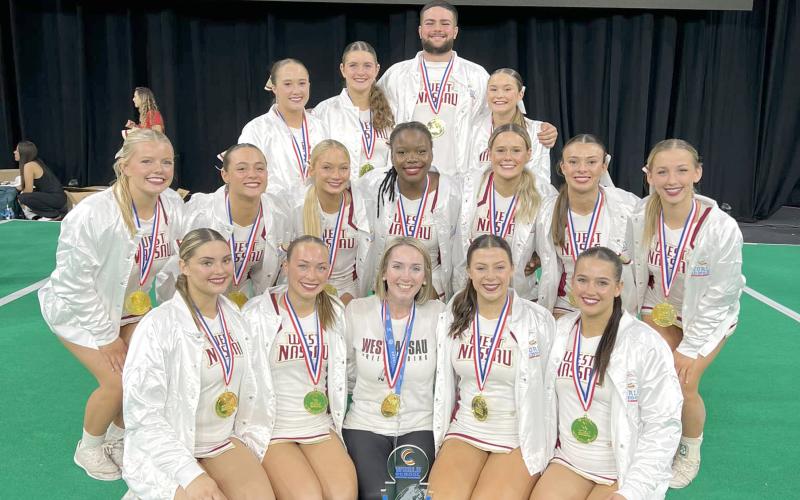 The West Nassau High School cheerleaders are world champions once again and also took home a national championship and a fourth-place finish.