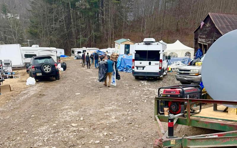 Haven on the Hill is filled with campers, tents and generators as people in North Carolina continue to recover from Hurricane Helene, which destroyed the area in September. Submitted