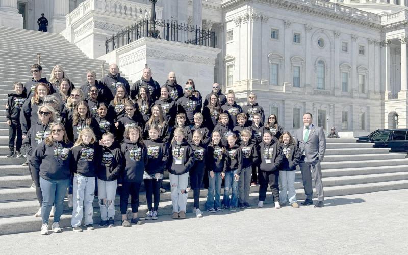 Students from Hilliard Elementary School visit Washington, D.C. before spring break.