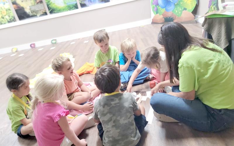 Children learn about magnifying God during River Road Baptist Church’s Vacation Bible School June 8-12.