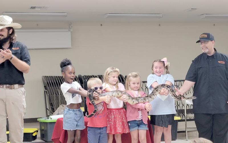 Mike Rossi and his team present an educational show that allows the audience to interact with local and exotic reptiles throughout the evening.