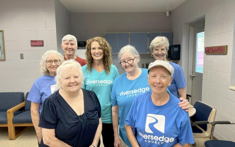 Rivers Edge Church  members helped feed the staff at Hilliard Elementary School.