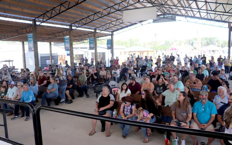 Community members watch the mane event
