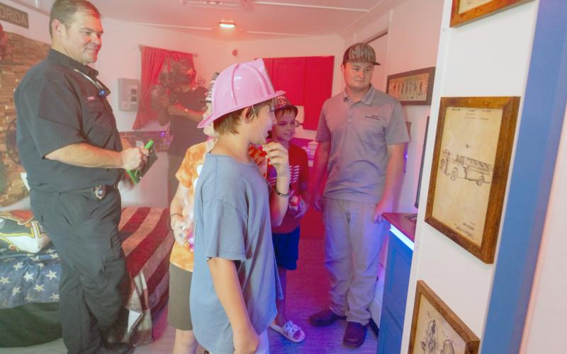 The event let children explore emergency vehicles while community organizations shared information about local resources.