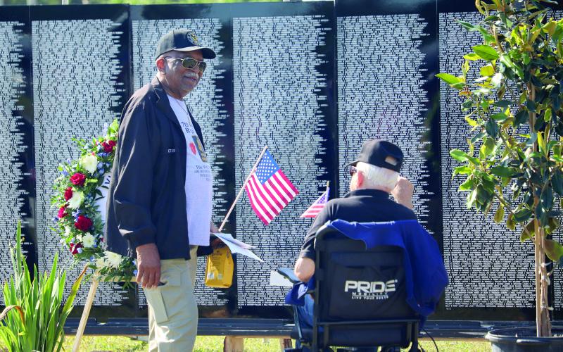 Locals and visitors alike had the opportunity to visit the Vietnam Traveling Memorial Wall in Callahan in April 2025.