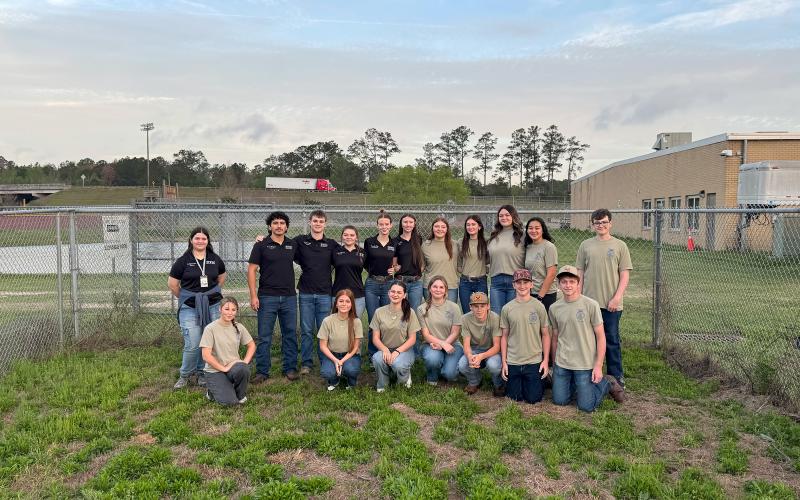 West Nassau FFA students gather together.