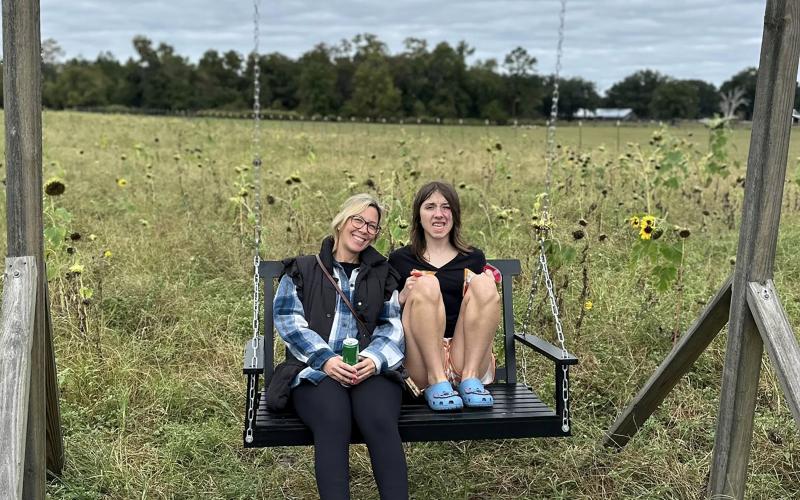Katelyn Conner was diagnosed with autism at 2 years old, inspiring her family to start Katelyn’s Ride for Autism 13 years ago. Conner swings with her mom Mandy. Submitted