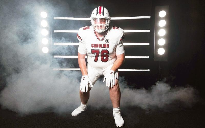 Last week, rising senior Clayton Lee committed to play football for the University of South Carolina Gamecocks. He currently plays for the West Nassau Warriors. Submitted