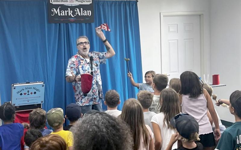 Comedian and magician Mark Alan performs at the Hilliard Branch Library June 10. He will perform at the Bryceville Branch Thursday at 2 p.m. and the County Building on Mickler Street in Callahan at 2 p.m. July 20.
