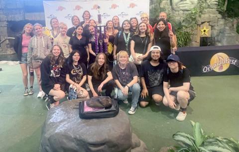At the OrlandoFest music competition March 15, the Hilliard Middle-Senior High School band is rated superior and achieved first place in the Class A concert band division.