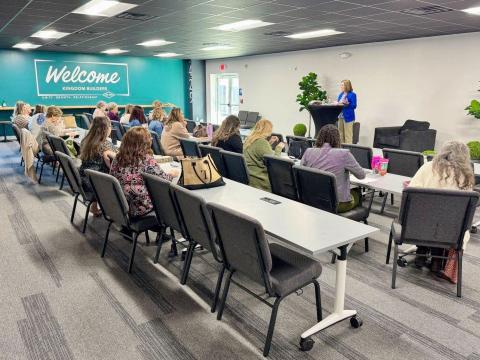 Sunday School is held in The Anchor Church’s new building March 2. The church moved furniture into the new building Feb. 27. It features classrooms and offices to meet the church’s growing needs. Sunday services are held at 8 and 11 a.m. as well as 6 p.m. Wednesday services begin at 6:45 p.m.