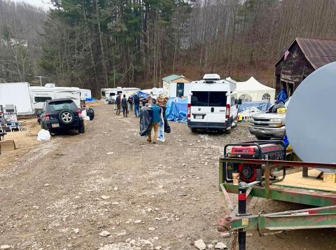 Haven on the Hill is filled with campers, tents and generators as people in North Carolina continue to recover from Hurricane Helene, which destroyed the area in September. Submitted