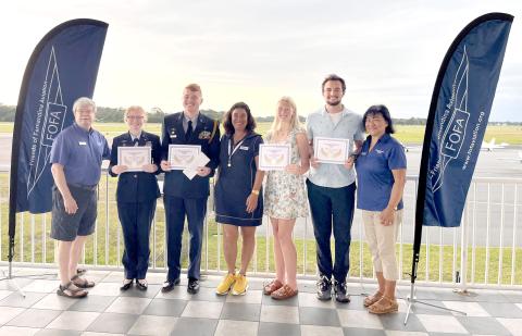 The Friends of Fernandina Aviation present four “Wind Beneath My Wings” Joshua Barber Memorial scholarships. 