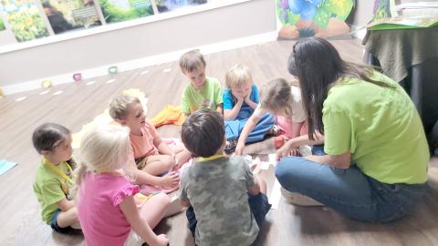 Children learn about magnifying God during River Road Baptist Church’s Vacation Bible School June 8-12. 