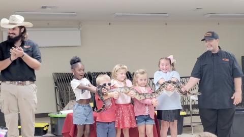 Mike Rossi and his team present an educational show that allows the audience to interact with local and exotic reptiles throughout the evening.