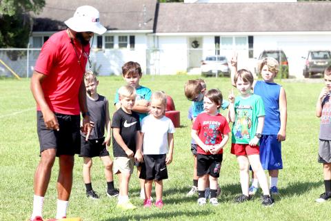 Hilliard Parks and Recreation hosted the Big Red Football camp for kids ages 5 to 15 July 14-16.
