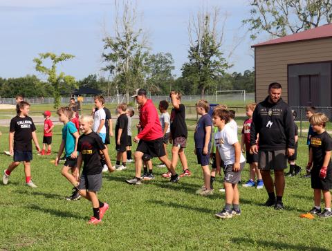 Kids ages 5-14 participated in the camp presented by the Yulee Hornets baseball team Monday through Thursday at Yulee High School. 