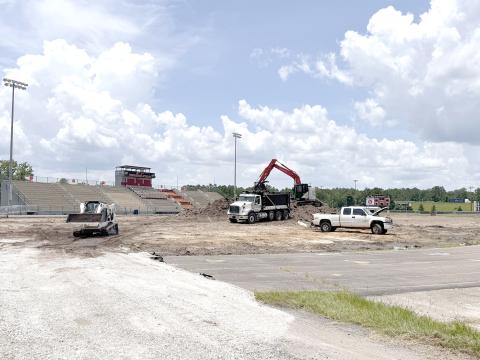 Renovations are underway at the West Nassau High School football and soccer field, part of more than $1.7 million in athletic facility upgrades approved by the Nassau County School Board Feb. 27. 