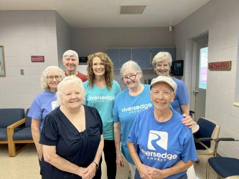 Rivers Edge Church  members helped feed the staff at Hilliard Elementary School.