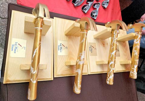 The winning prize for the victors. Photo by Jim Luksic
