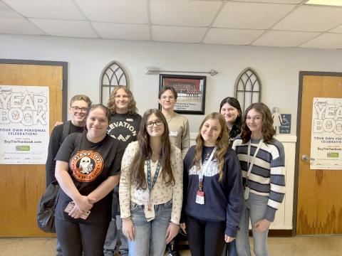 Members of the Future Educators of America from West Nassau High School visit Callahan Elementary School Nov. 17.