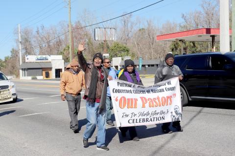 Citizens gather to remember the Rev. Dr. Martin Luther King, Jr. Jan. 19. 