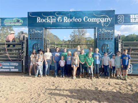 Nassau County 4-H partners with Rockin’ G Rodeo for fundraising and awareness. Youth spent the weekend learning about the rodeo and fundraising. They also watched the show and hosted a learning center and crafts. Submitted