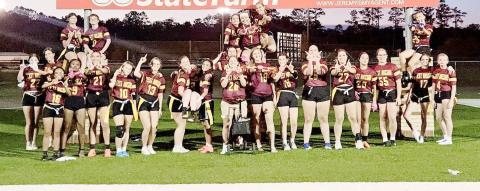 The West Nassau High School flag football team faced Florida State University High School in the Class 1A state playoffs April 28.