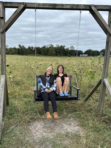 Katelyn Conner was diagnosed with autism at 2 years old, inspiring her family to start Katelyn’s Ride for Autism 13 years ago. Conner swings with her mom Mandy. Submitted