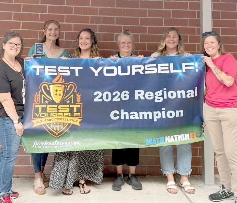 Hilliard Middle-Senior High School’s middle and high school math teachers are Math Nation’s Test Yourself! 2026 Regional Champions. 