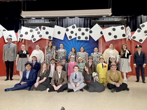 Nassau County students perform “Guys & Dolls Jr.” at Hilliard Elementary School April 30. 