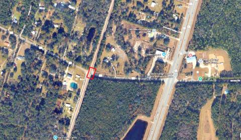 The railroad crossing will close Tuesday where the square is drawn in the map.