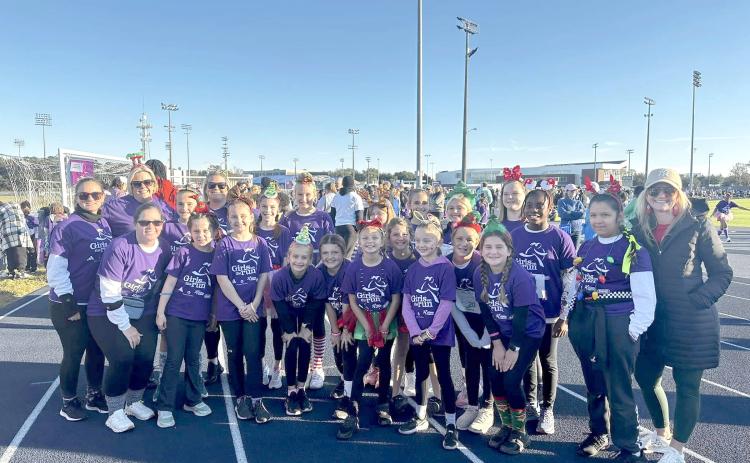 Girls from Callahan Intermediate School participate in Girls on the Run at the University of North Florida Dec. 7. CIS’ Mrs. Jefferson, Mrs. Balderson, Mrs. Rewis and Mrs. Clements host the program at the intermediate school. Submitted