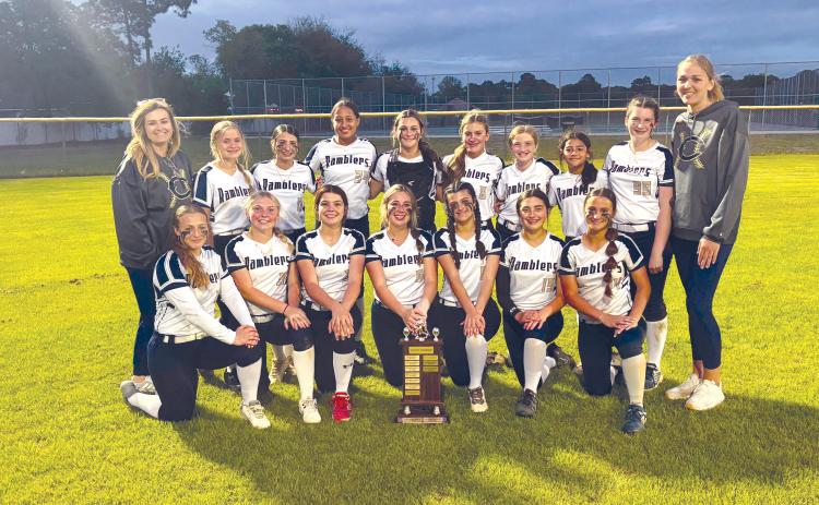 The Callahan Middle School, Lady Ramblers softball team is crowned county champion April 10 at Yulee Middle School.