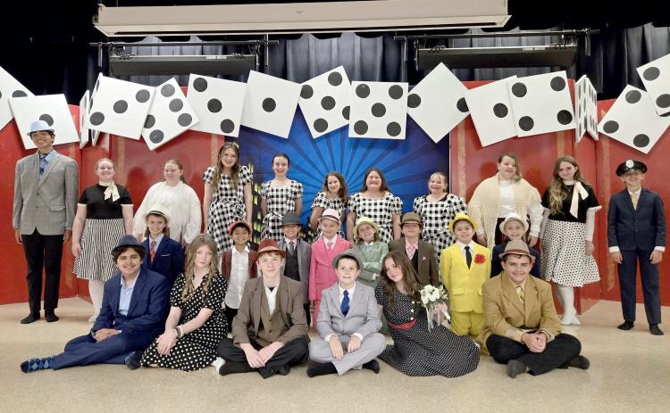 Nassau County students perform “Guys & Dolls Jr.” at Hilliard Elementary School April 30.