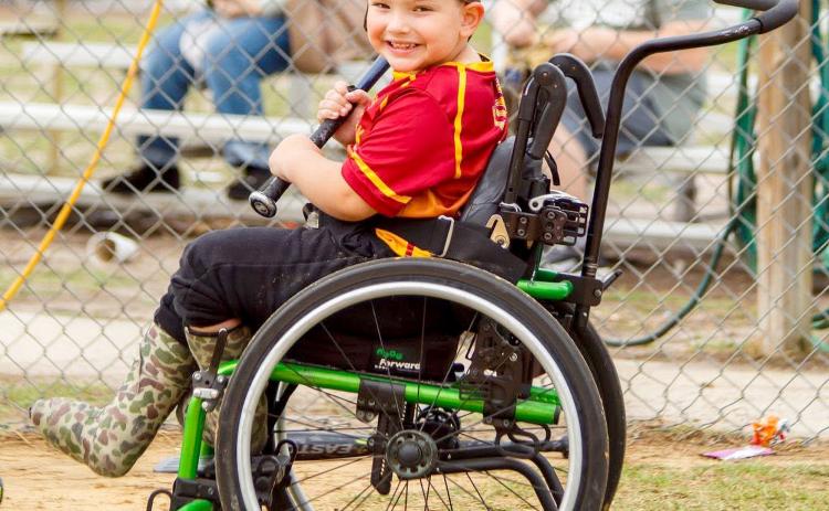 The Challengers are all smiles as they play ball. Photos courtesy of the Callahan Challengers League