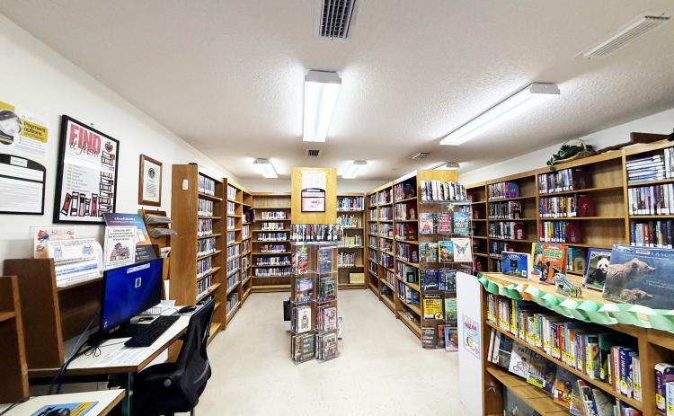 The Bryceville Branch Library’s shelves will soon be empty as staff works to close the branch next week. The Nassau County Commission voted to close the branch in an attempt to reduce expenditures. Photo by Britney Fletcher West