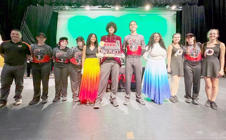The West Nassau High School Warrior Band won the 2A division at the Florida Federation of Colorguards Circuit Outdoor competition Oct. 3 and also earned two additional division awards, placing third overall. Submitted